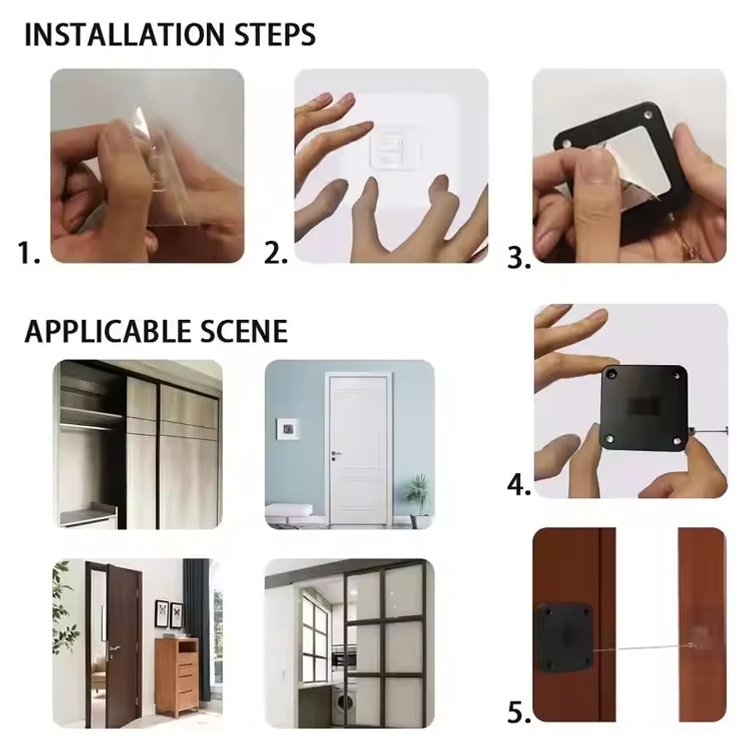 Punch-Free Automatic Sensor Door Closer