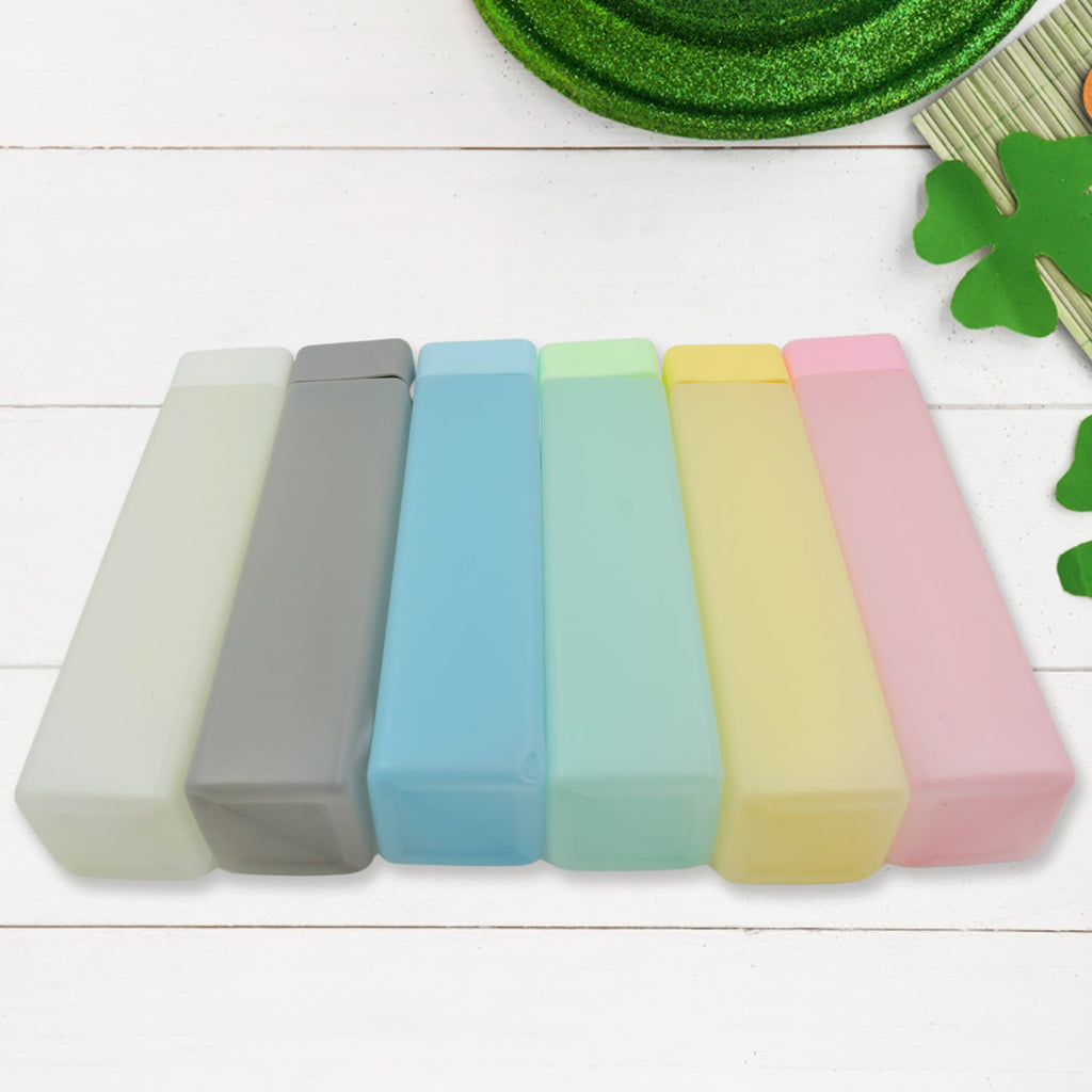 Frosty Plastic  Food Grade  Fridge Square  Water Bottle Gift  Set(6 pieces,  1L,Assorted) |  950 milliliter