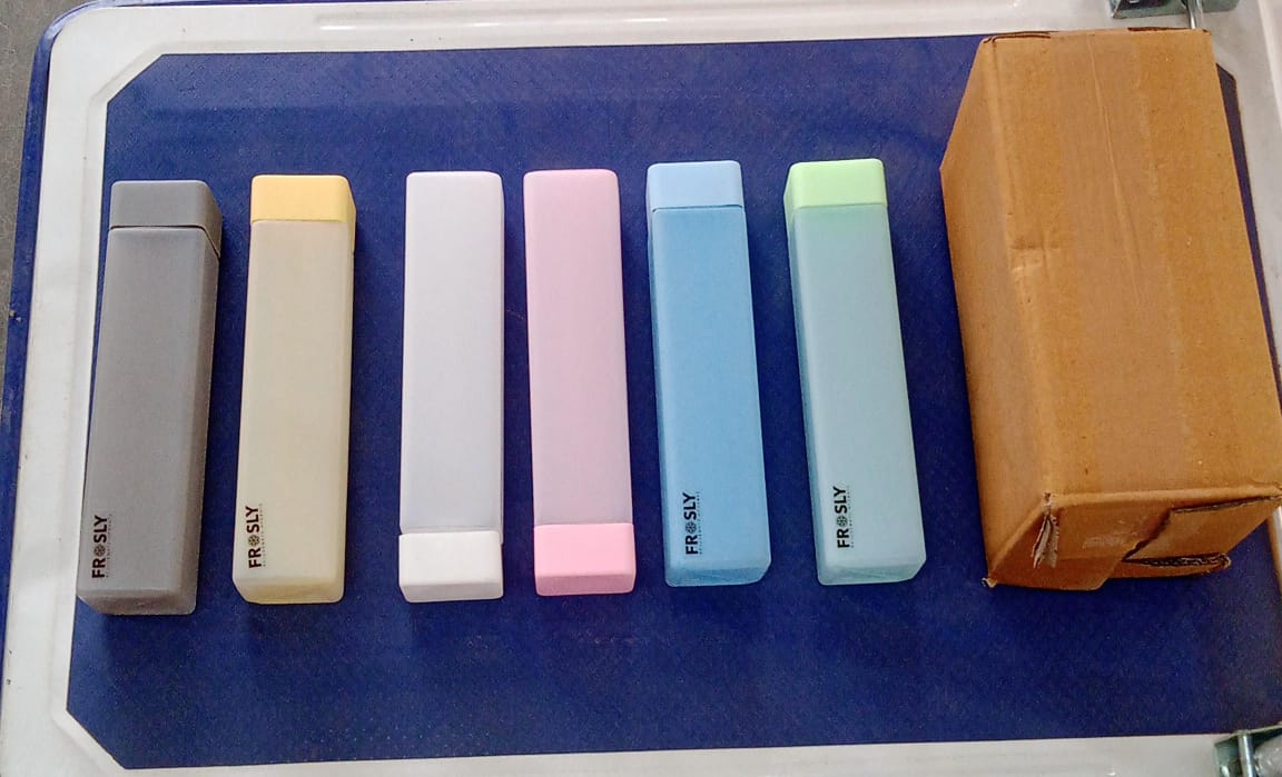 Frosty Plastic  Food Grade  Fridge Square  Water Bottle Gift  Set(6 pieces,  1L,Assorted) |  950 milliliter